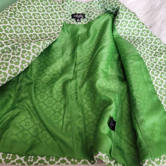 Green and White Skirt Set - Picture 10 of 16